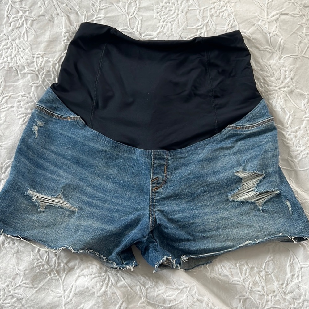 Isabel Maternity by Ingrid & Isabel Blue Jean Shorts